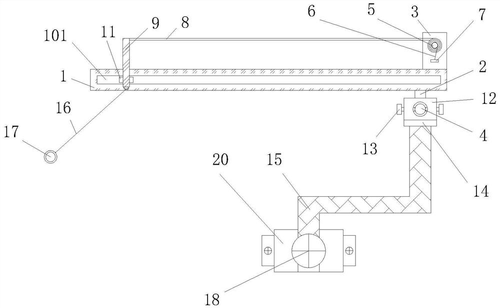 A cleaning device for the surface of solar photovoltaic panels of new energy street lamps