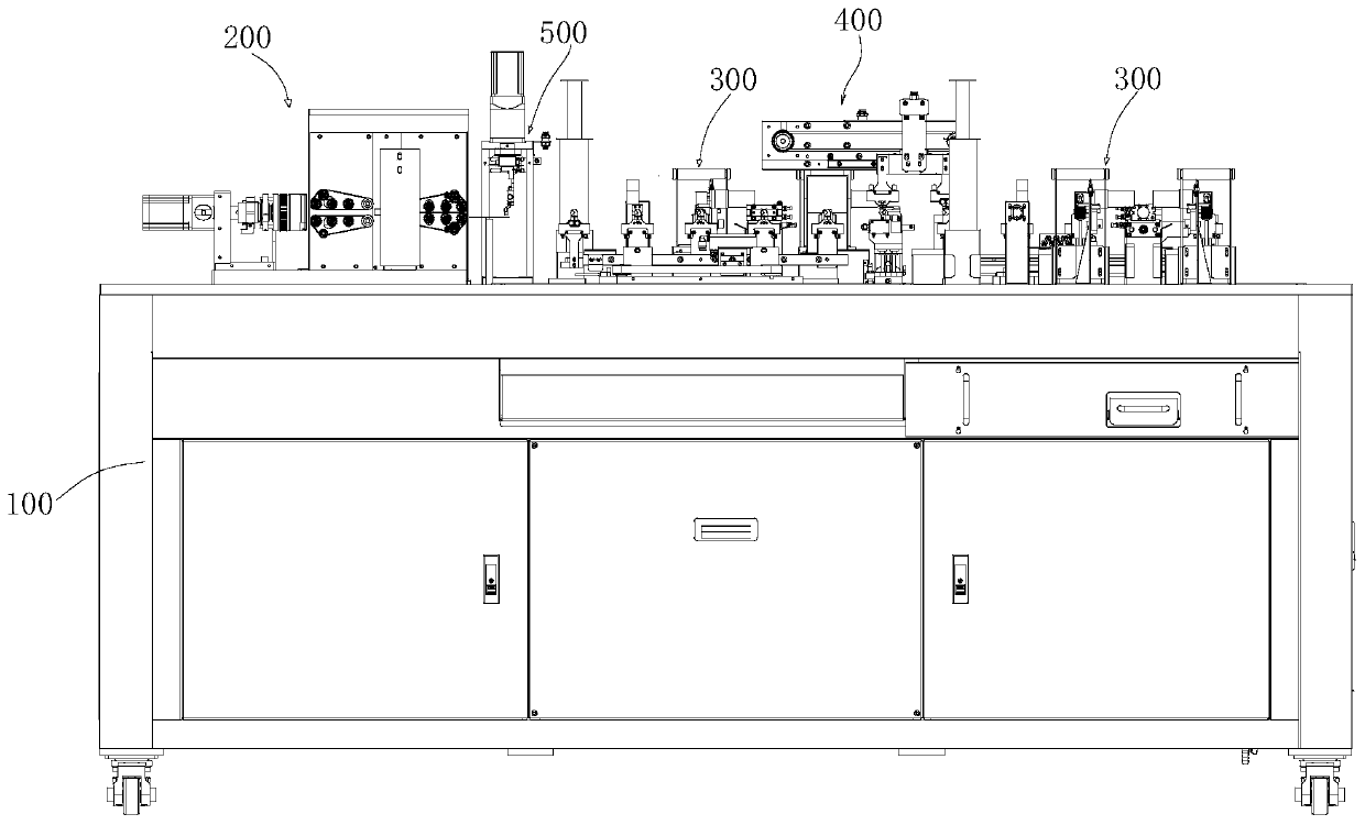 Cable double-end peeling and tin dipping integrated equipment