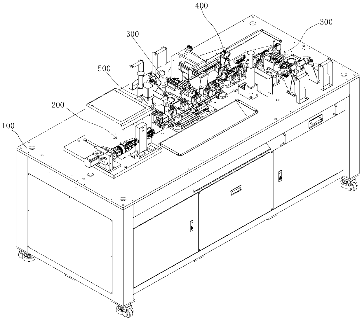 Cable double-end peeling and tin dipping integrated equipment