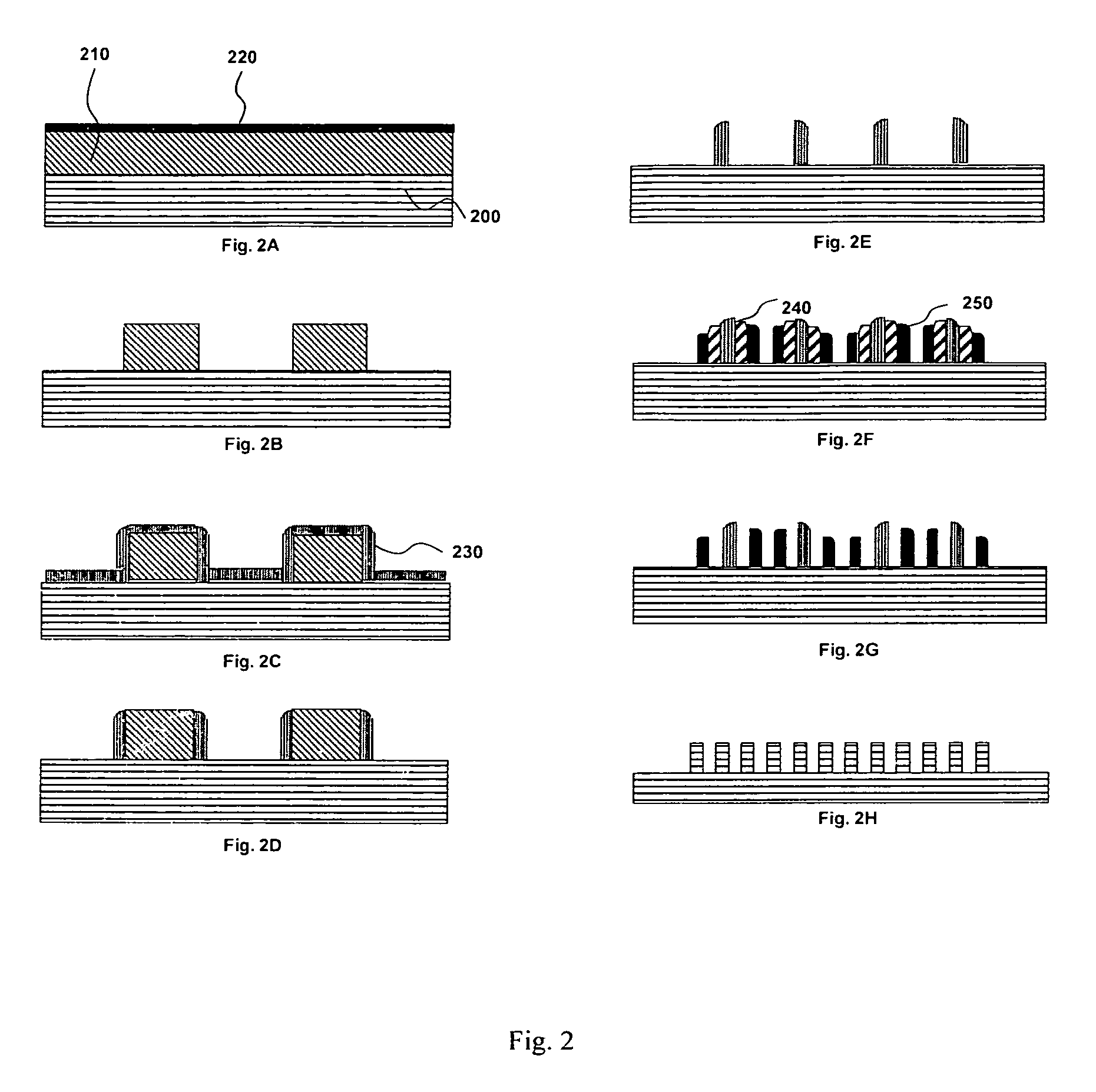 Fabrication and mask design methods using spatial frequency sextupling technique