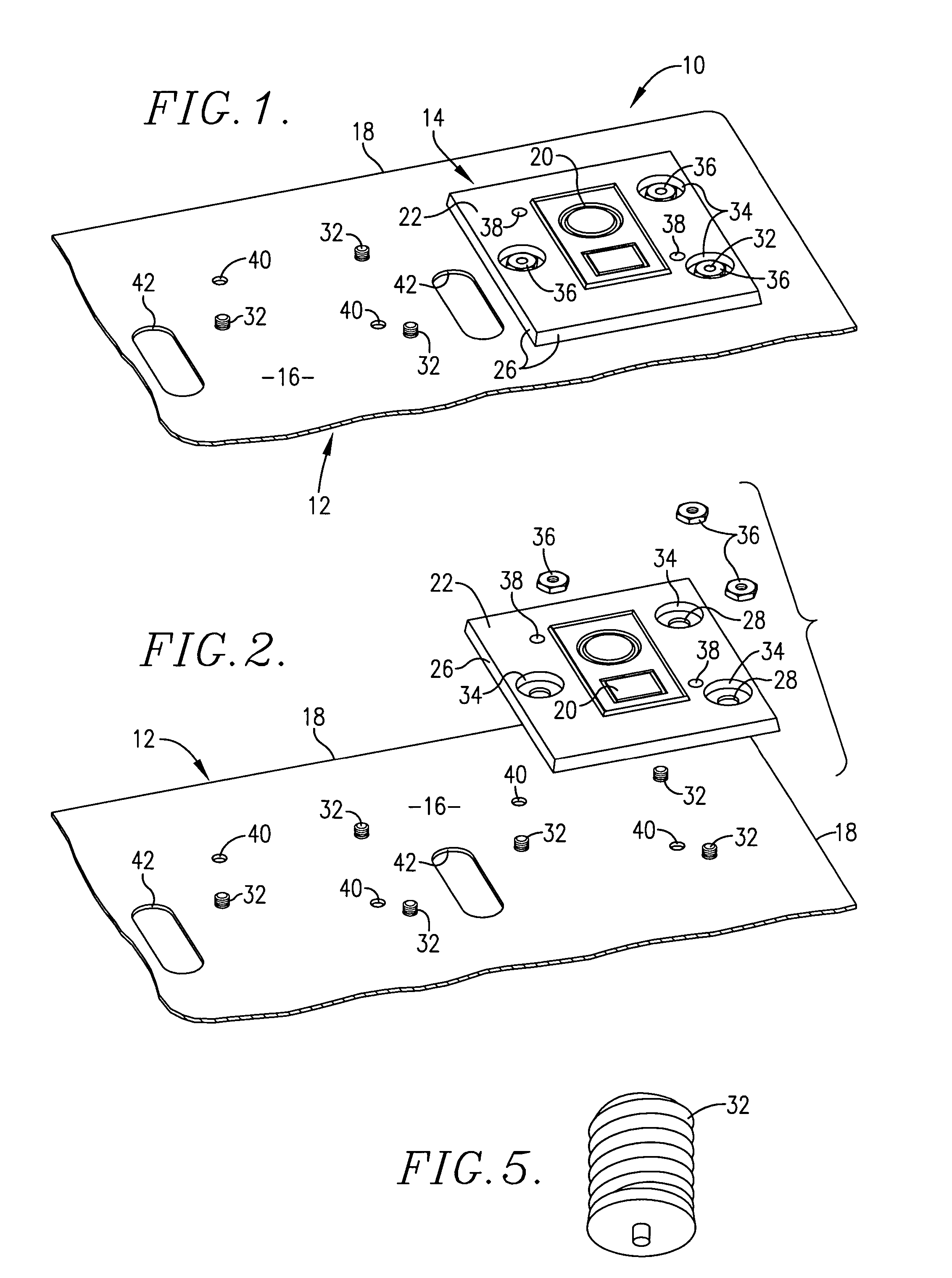 Graphic arts die and support plate assembly