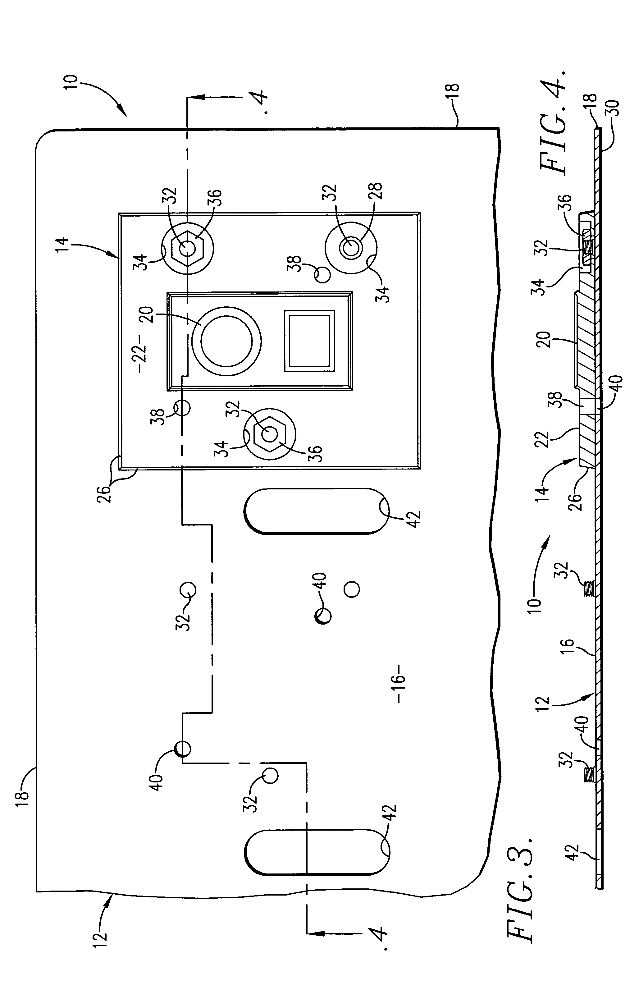 Graphic arts die and support plate assembly