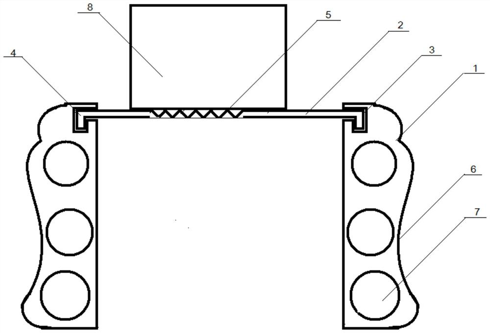 Clamp-into-clamping groove type telescopic integral door casing