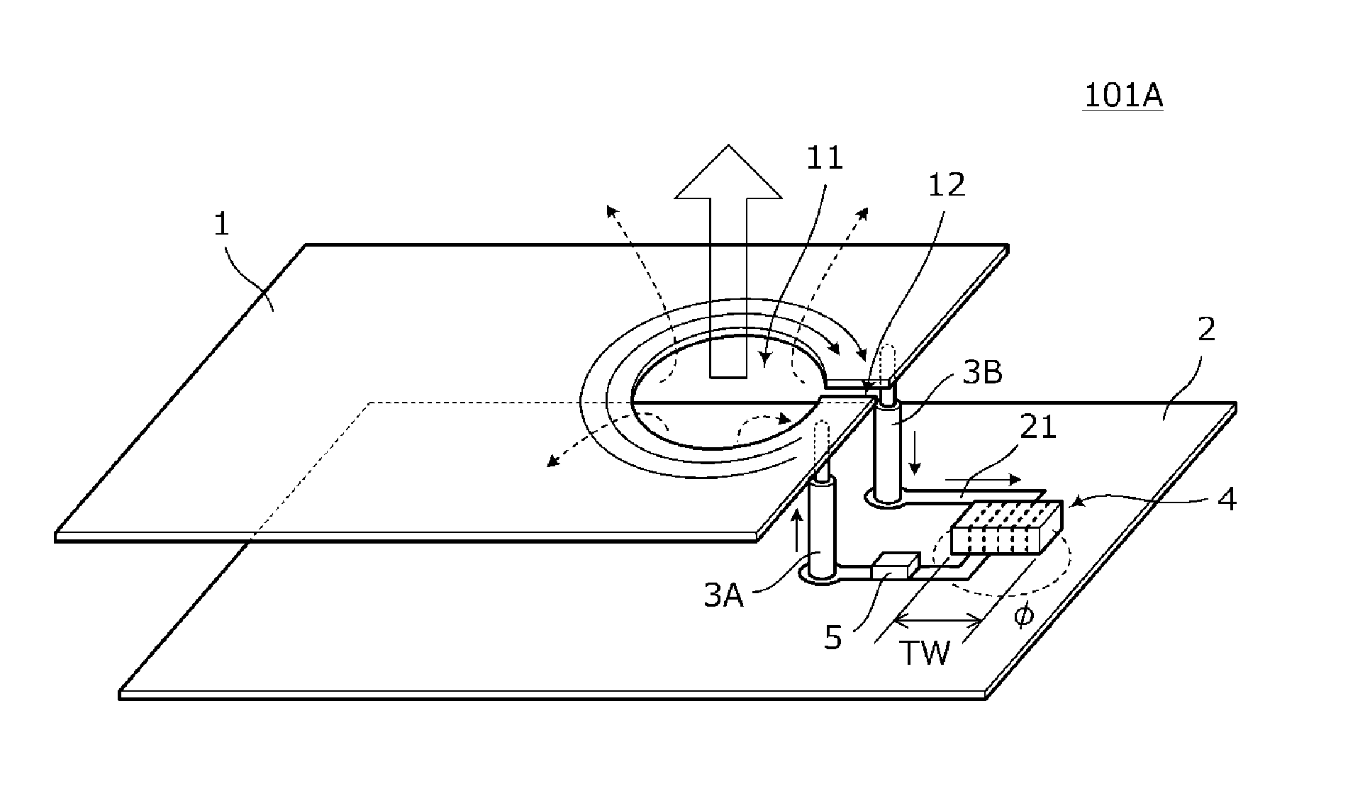 Antenna device and electronic apparatus