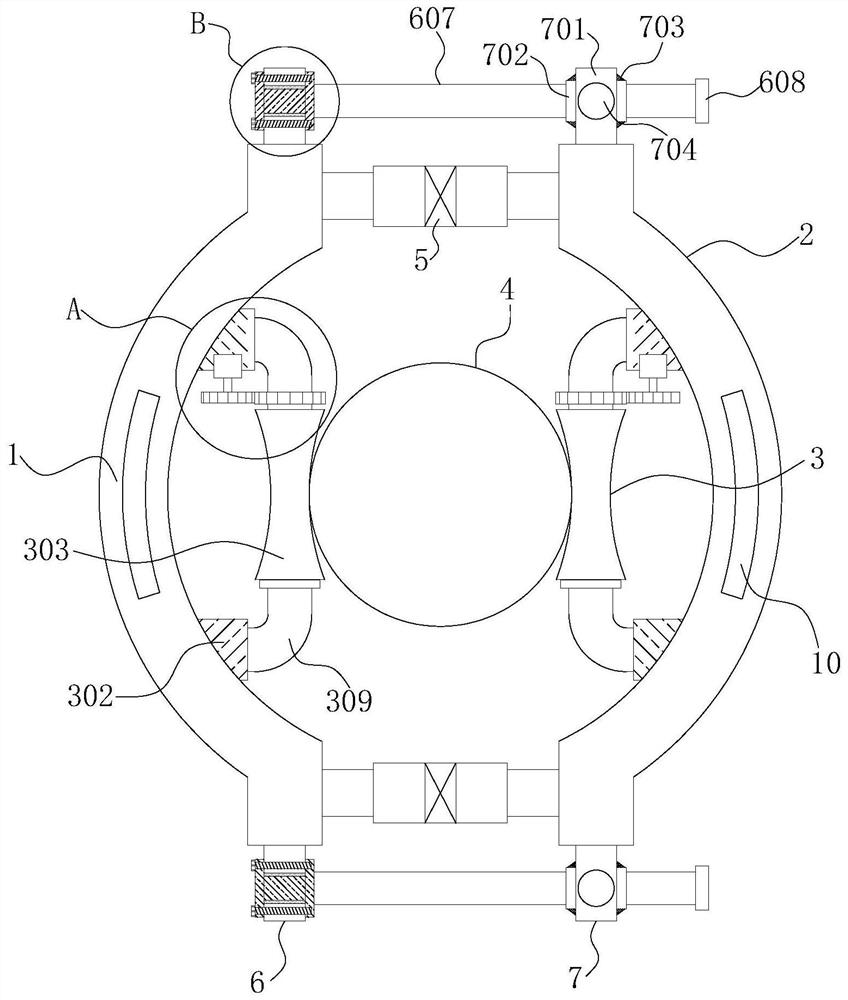 Municipal telegraph pole mechanical climbing device