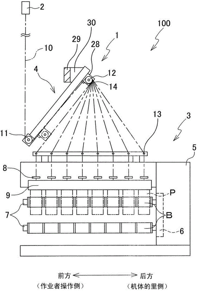 A spinning coiler