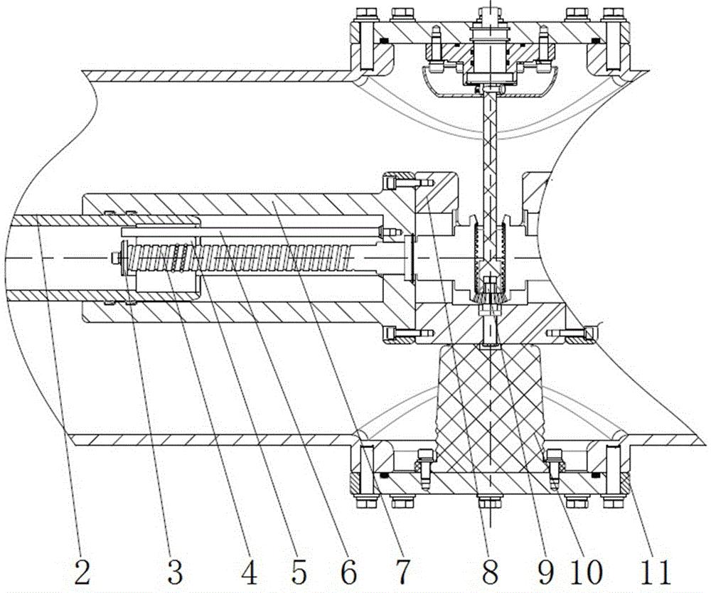 Two-way isolation switch and GIS switchgear of using same