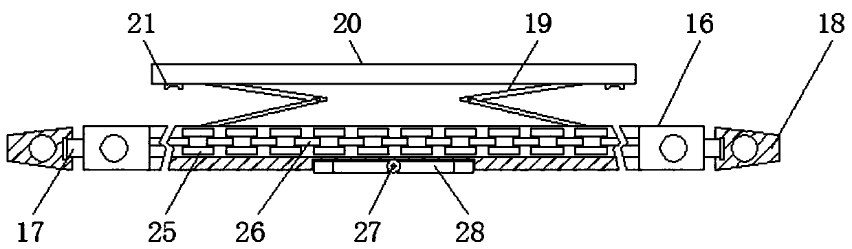 Technology transfer unit differentiation horizontal support device