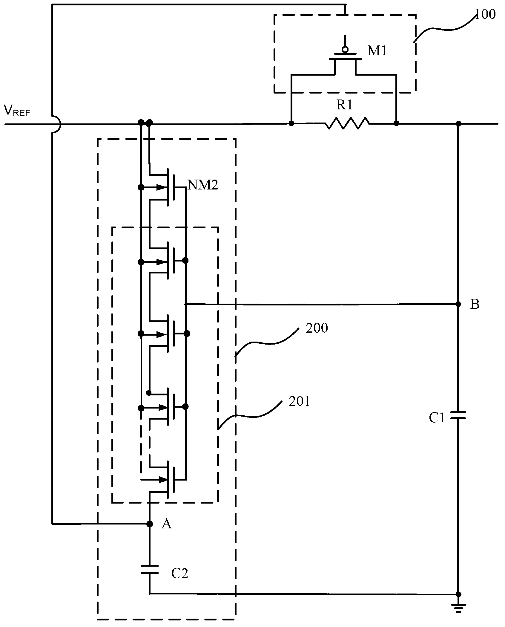 Low pass filter and low dropout regulator