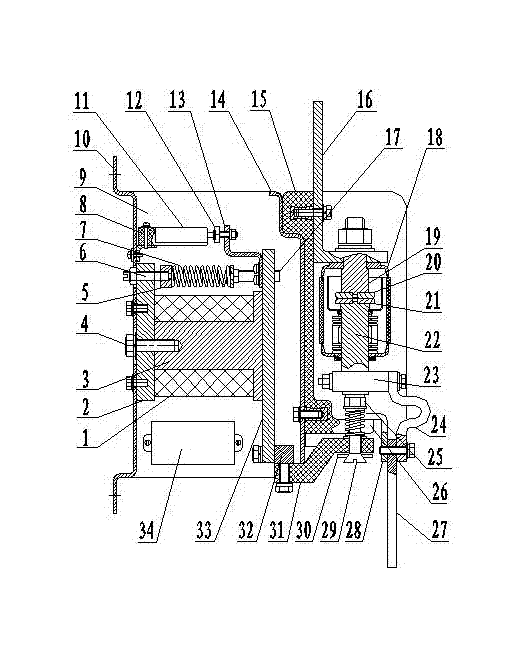 Vacuum contactor for wind power generation