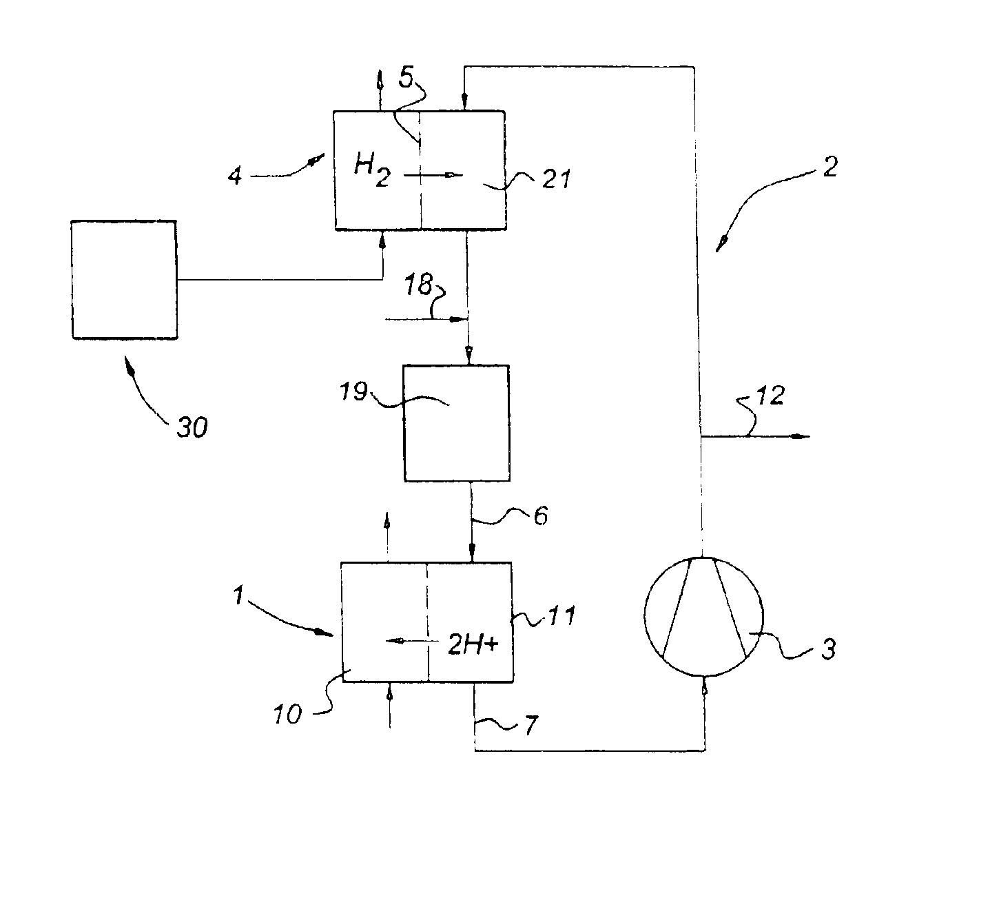 Low-temperature fuel cell assembly and method for the operation thereof