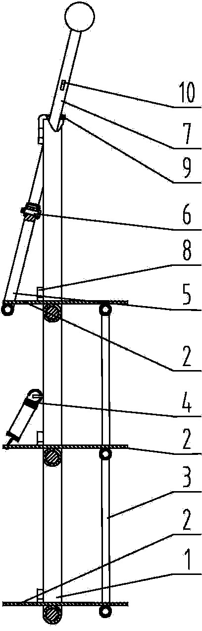 Boarding ladder with rotatable and retractable pedal plates for harvester