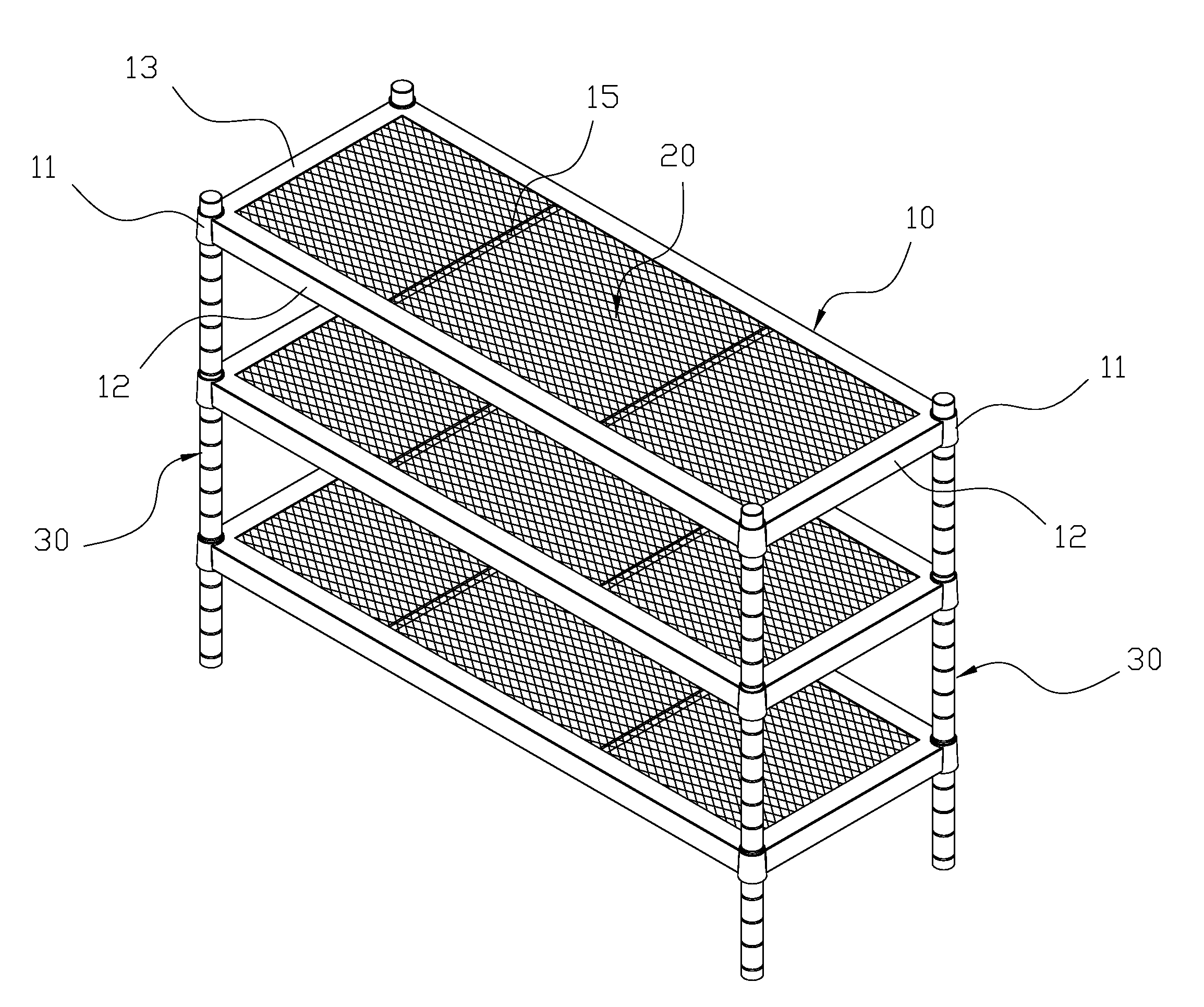 Shelving structure