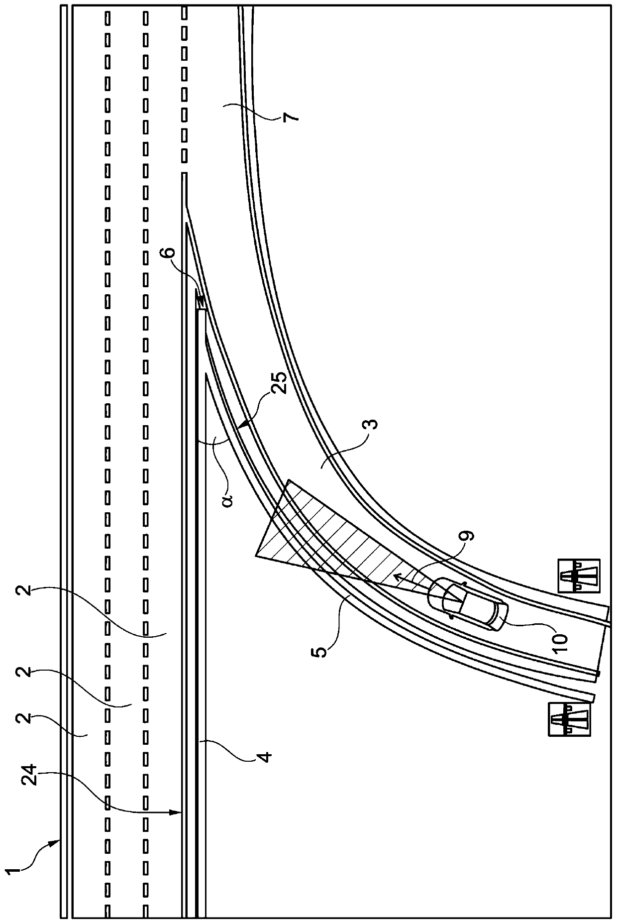 Vehicle operation on an on-ramp