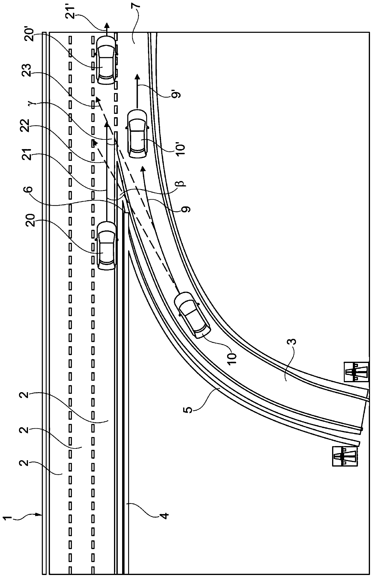 Vehicle operation on an on-ramp