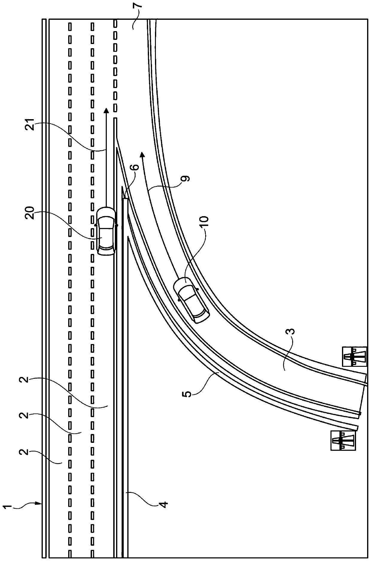 Vehicle operation on an on-ramp