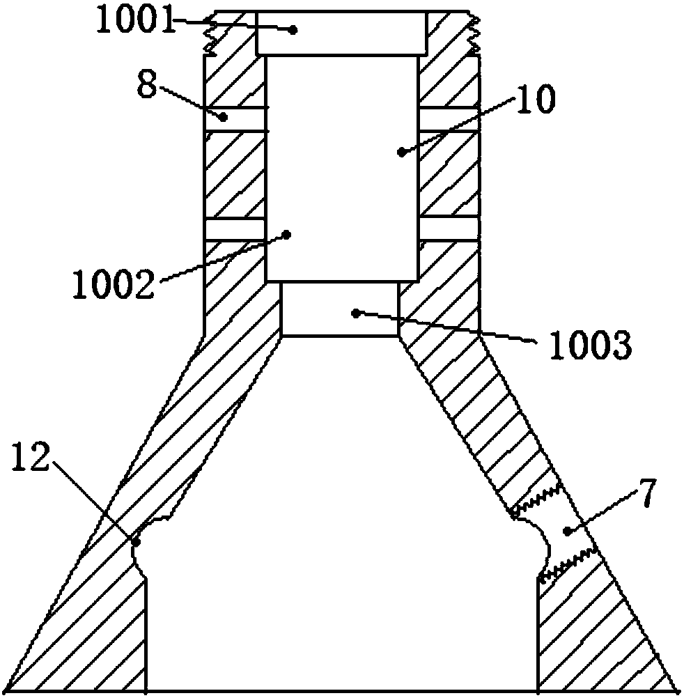 Oil tube head reducing joint for rod pumped well pump inspection operation