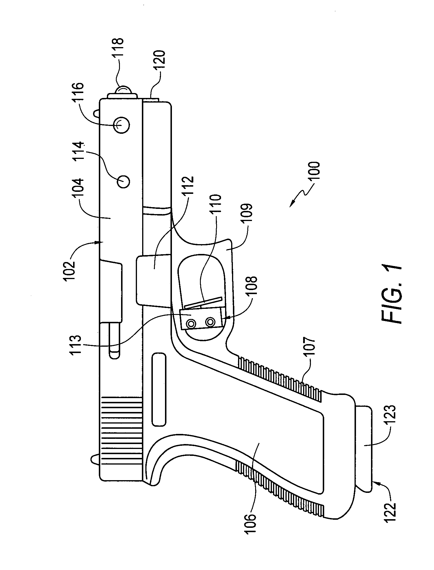 Training firearm with trigger finger position sensing