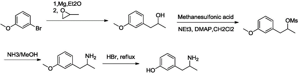 Method for preparing 3-(2-aminopropyl)phenol