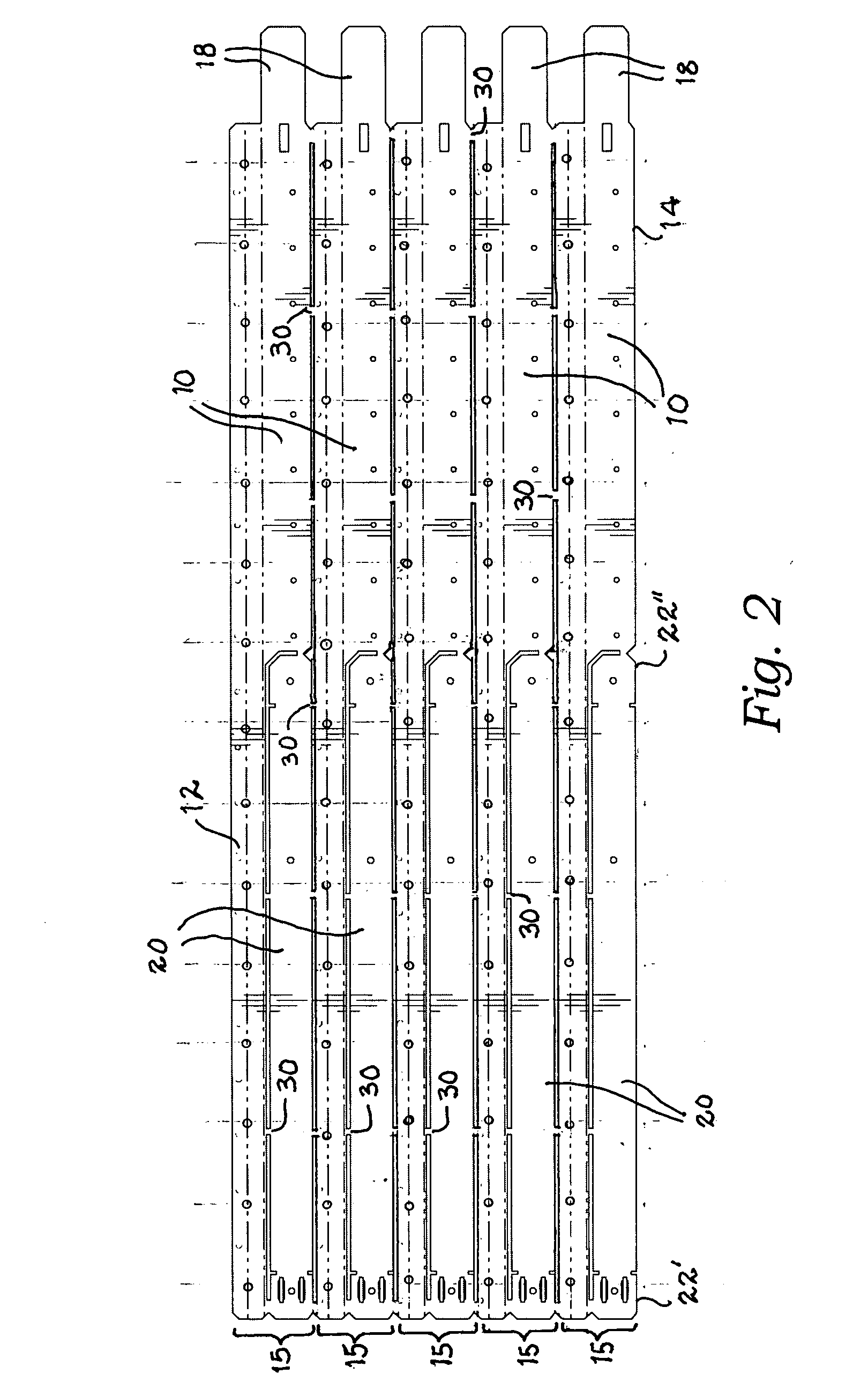 Break-apart flue support strut and attachment strap