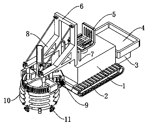 Sapling lifting device for garden construction