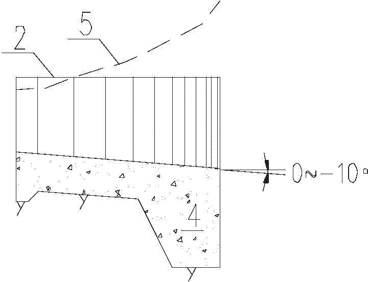 Narrow seam flip bucket structure of high-gradient narrow river valley release structure