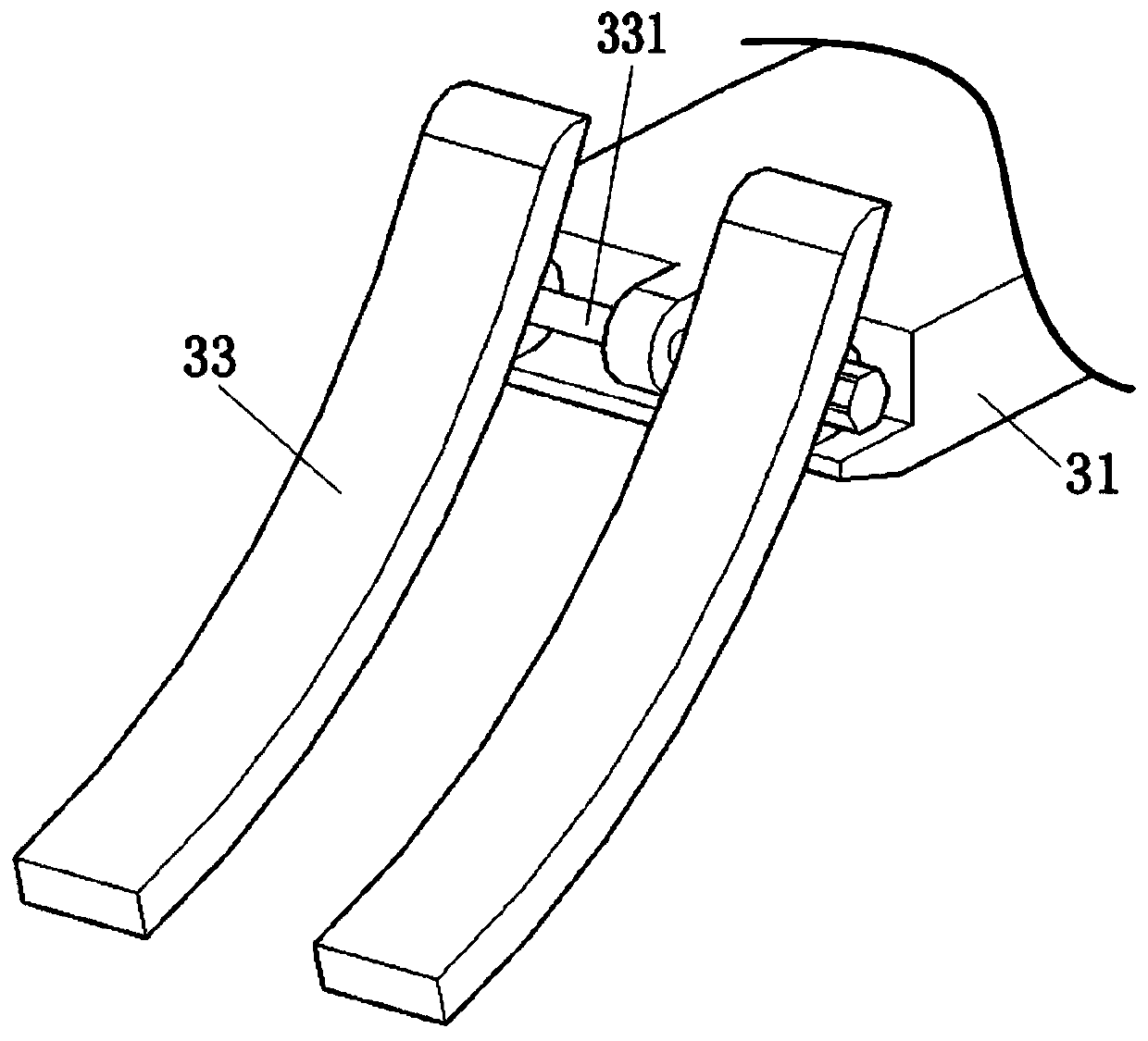 Turning type station entering device in garment hanging system