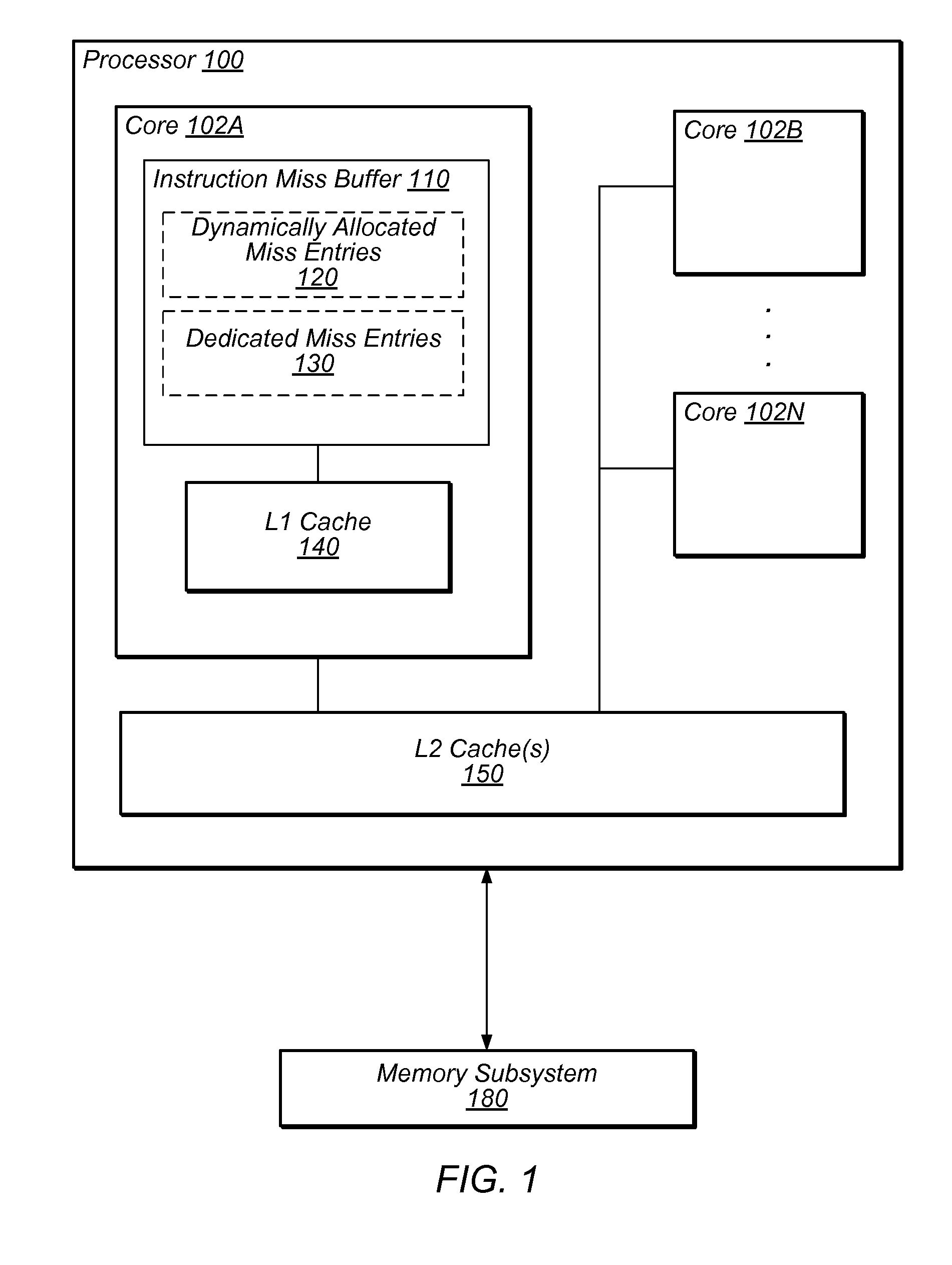 Miss buffer for a multi-threaded processor