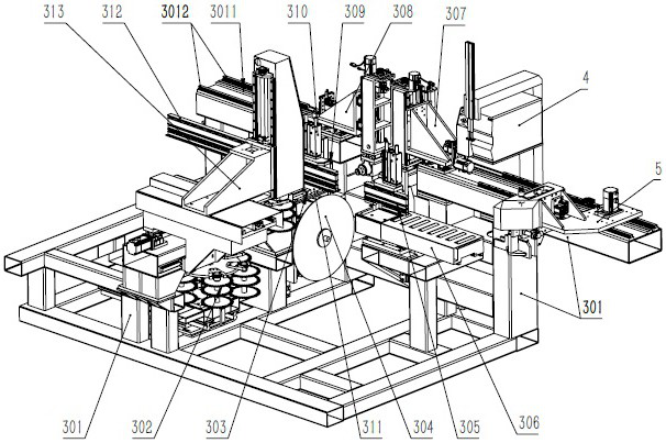 Sawing, drilling and milling machining method for door and window mullion profile