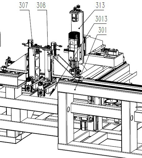 Sawing, drilling and milling machining method for door and window mullion profile