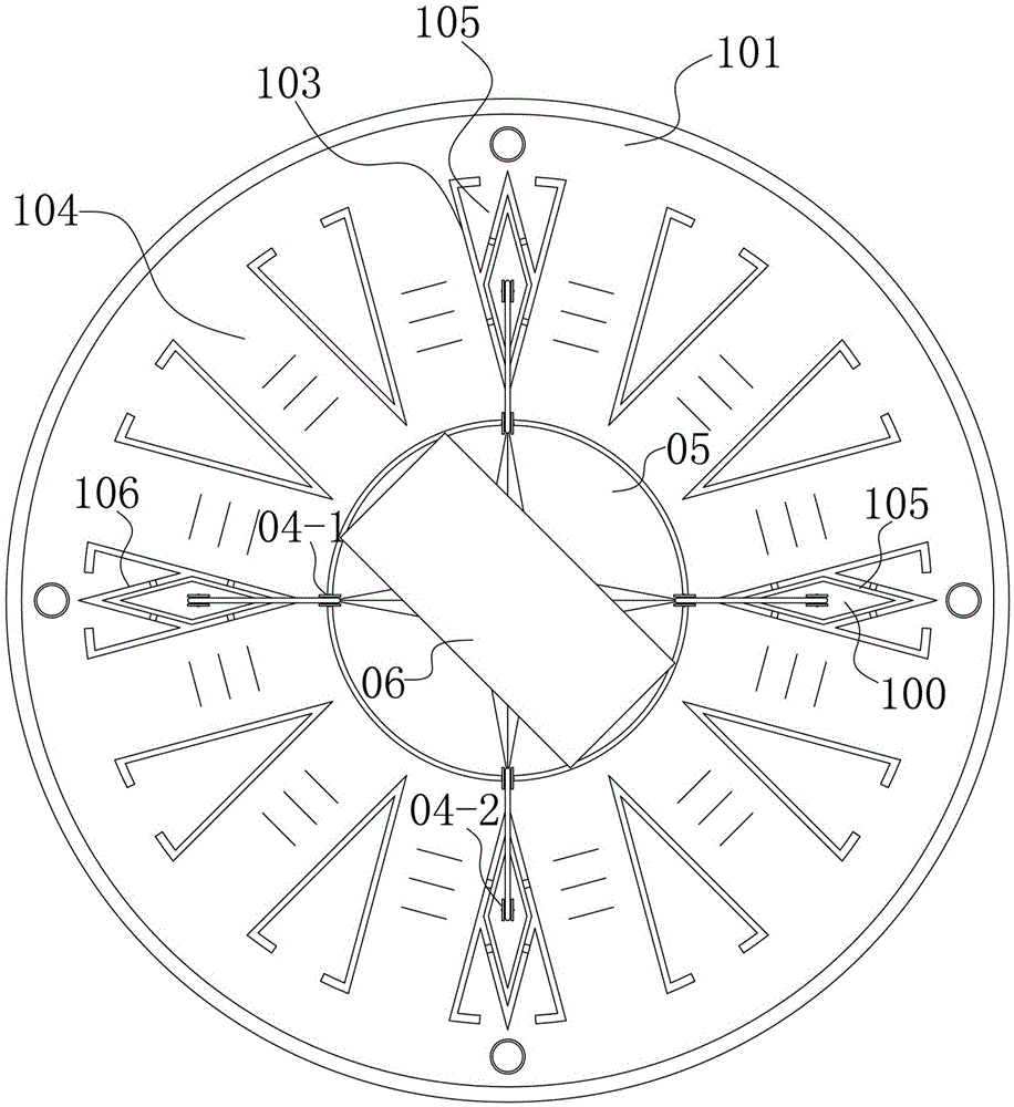 A counterweight installation structure with stable operation