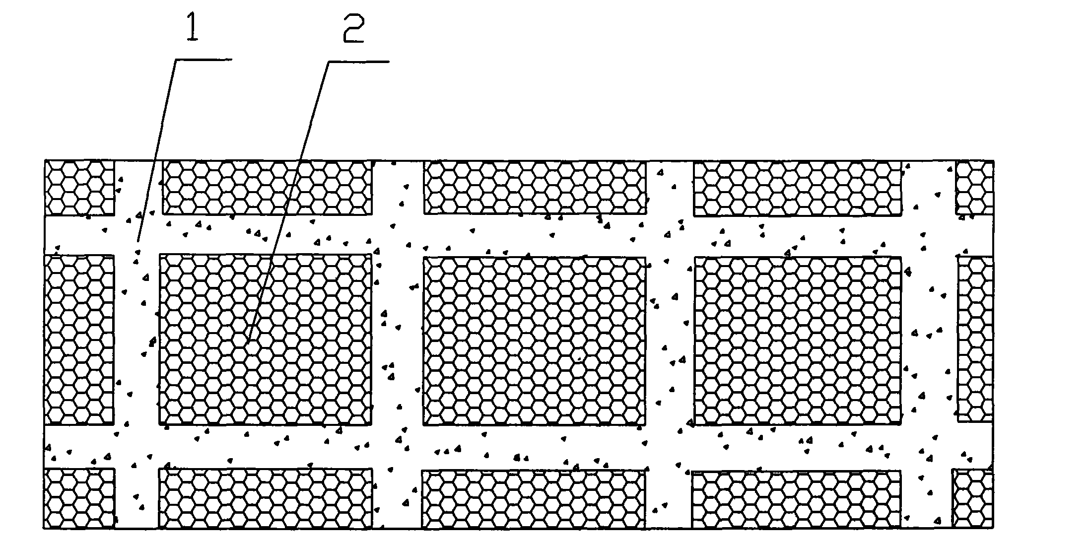 Air-permeable and water-permeable ecological concrete dike dam