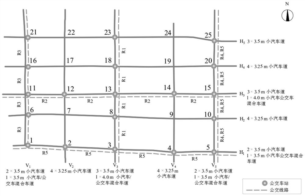 Multi-mode traffic lane refined setting method based on branch and bound method