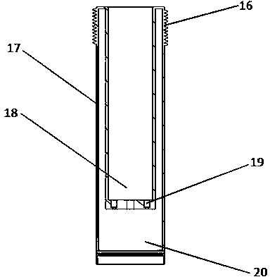 Buffering landing leg of reusable launch vehicle and buffering method of buffering landing leg