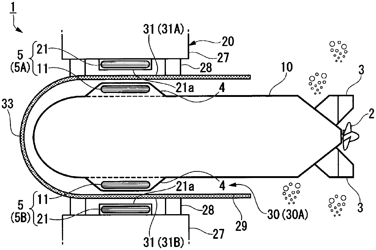 Power transmission device, power receiving device and non-contact power supply system