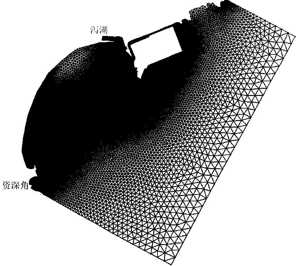 Coupling simulation method for a small-scale beach section and a large-scale shoreline change