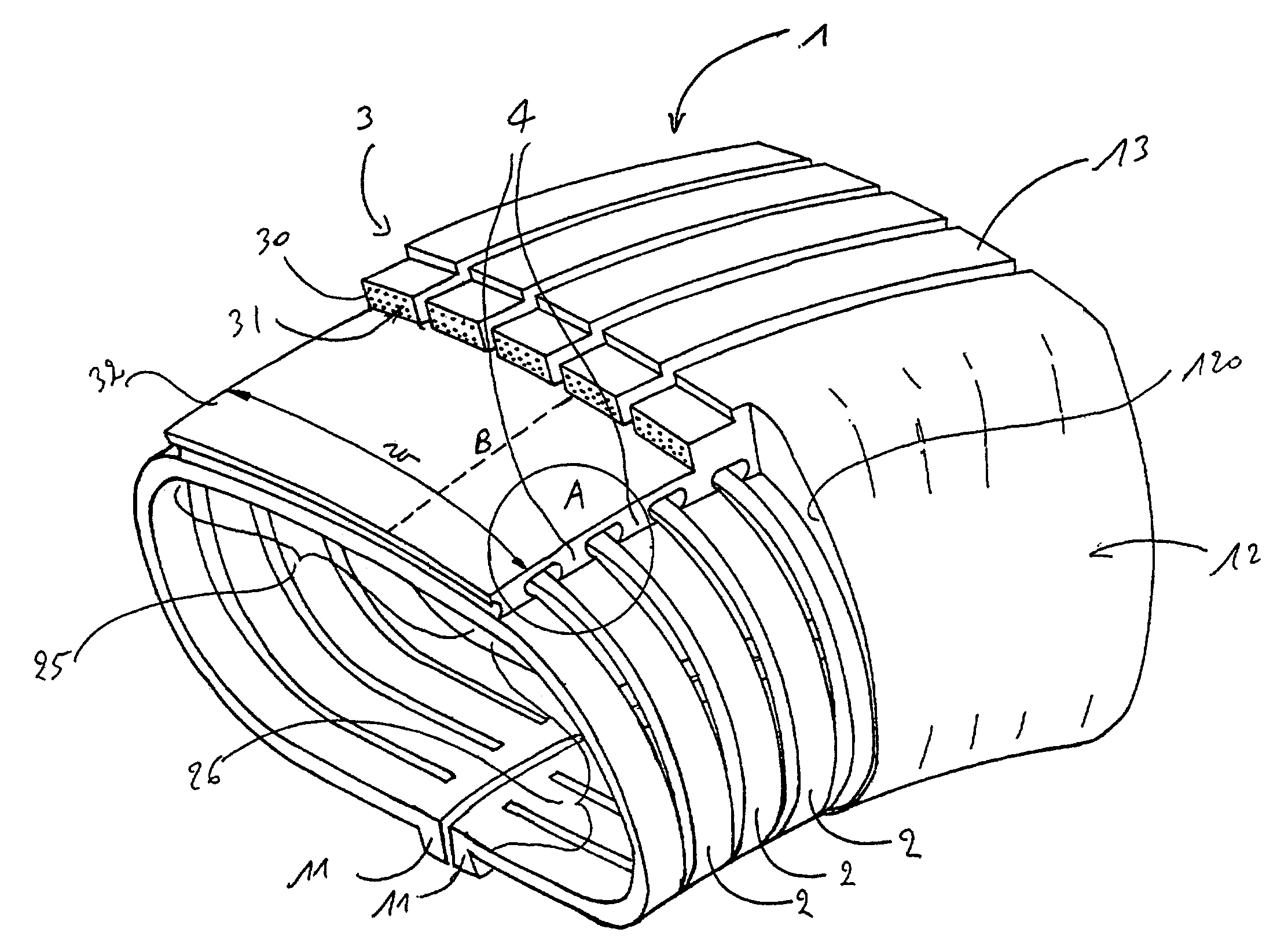 Flexible non-pneumatic tire