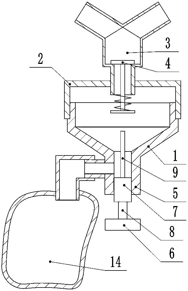 Condensed water collecting device of respirator