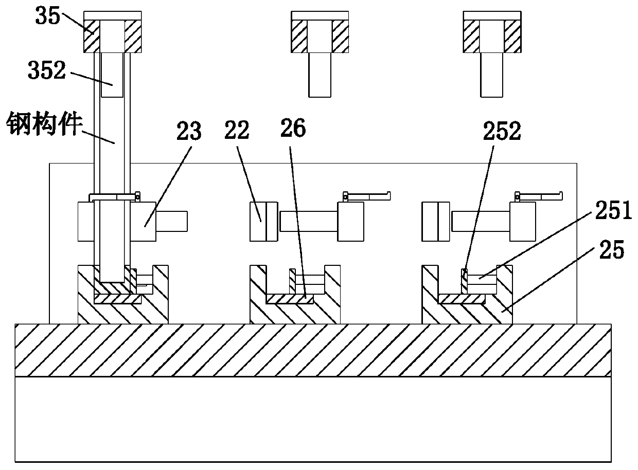 Construction site assembling mechanical auxiliary tool for steel structural member