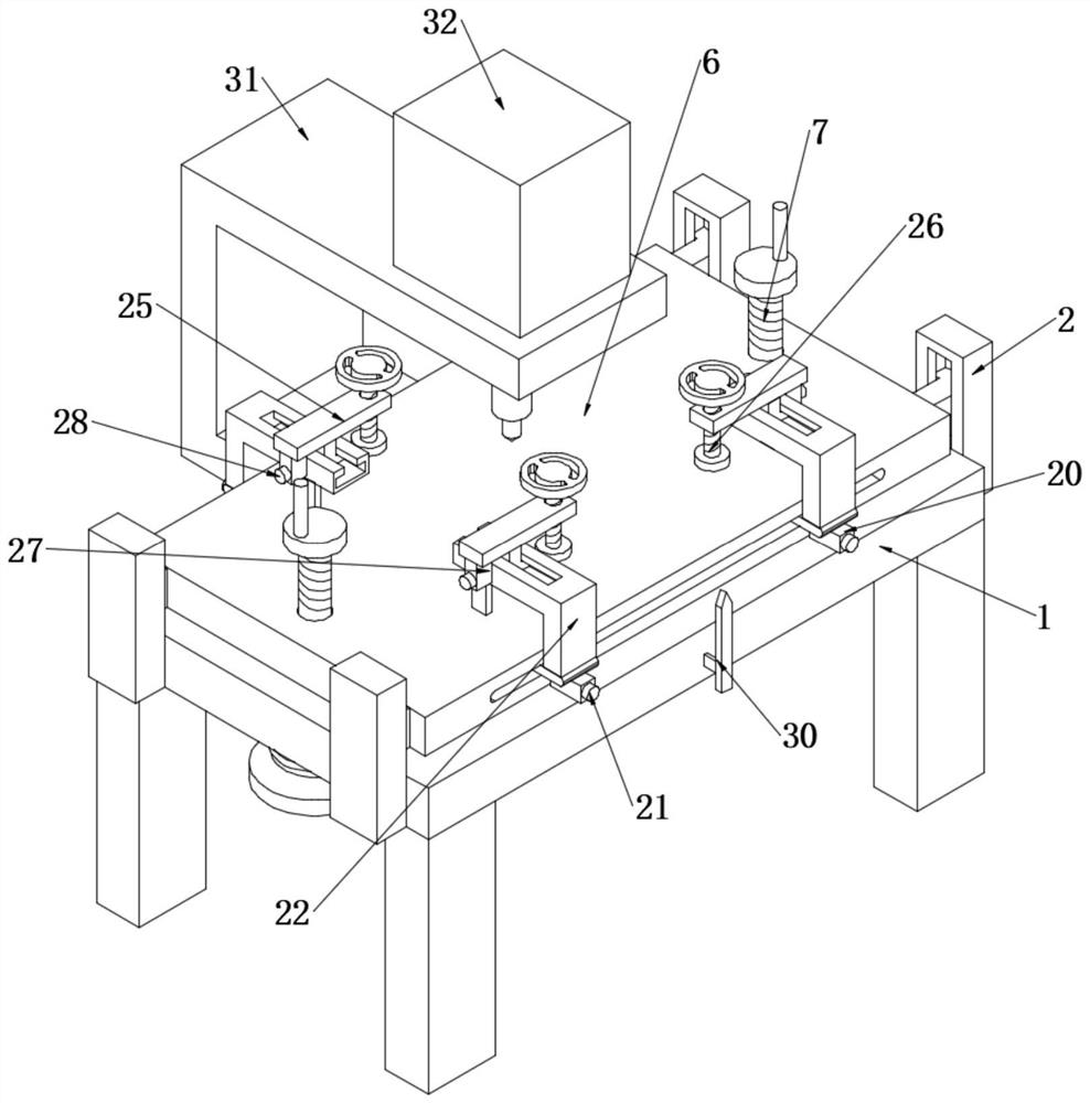 Punching device for cabinet processing and punching method thereof