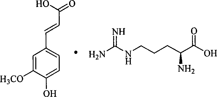 Salt amino acid of ferulic acid