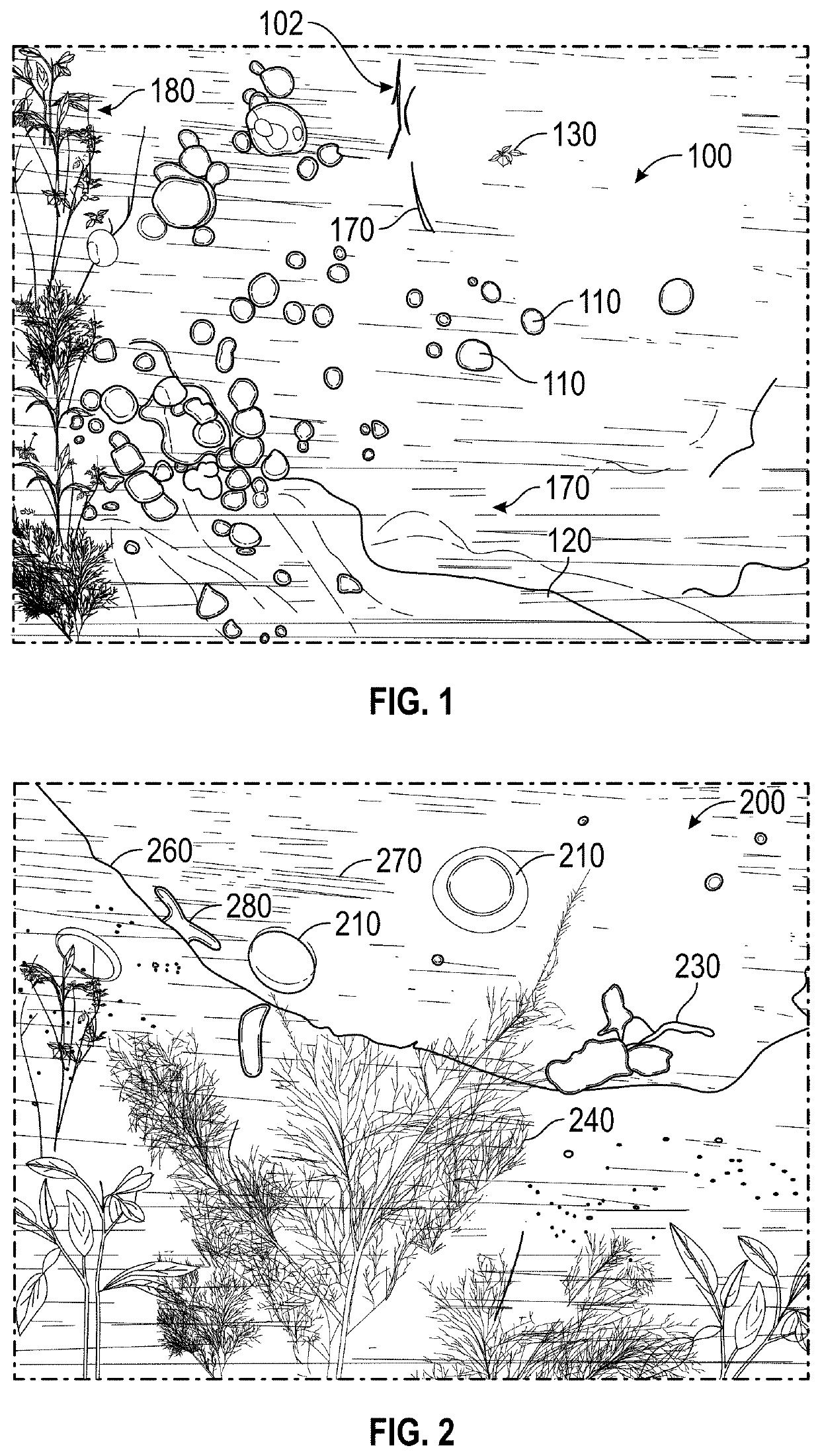 Camouflage patterns, arrangements and objects utilizing the same