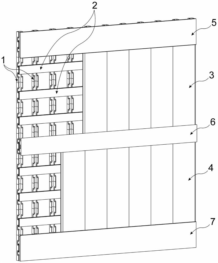 Suspension type wood veneer structure and installation method