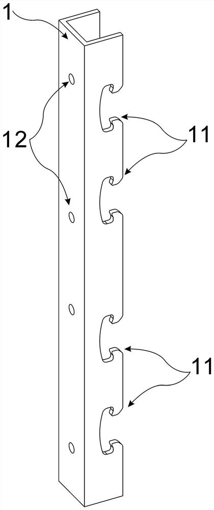 Suspension type wood veneer structure and installation method