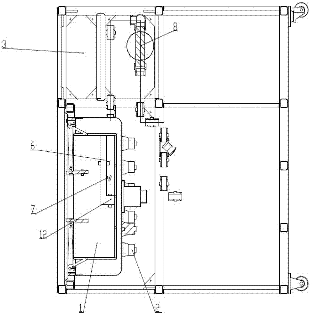 Dedicated electrolysis and ultrasonic cleaning integrated equipment for machining parts