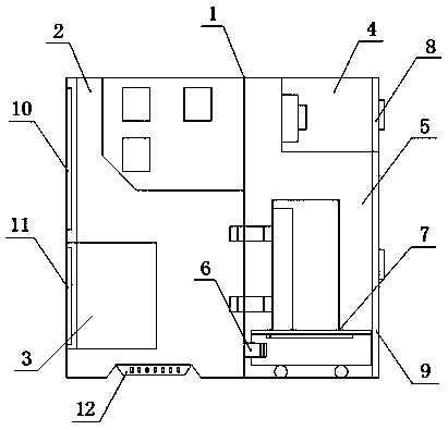 Handcart type high-voltage outgoing line cabinet