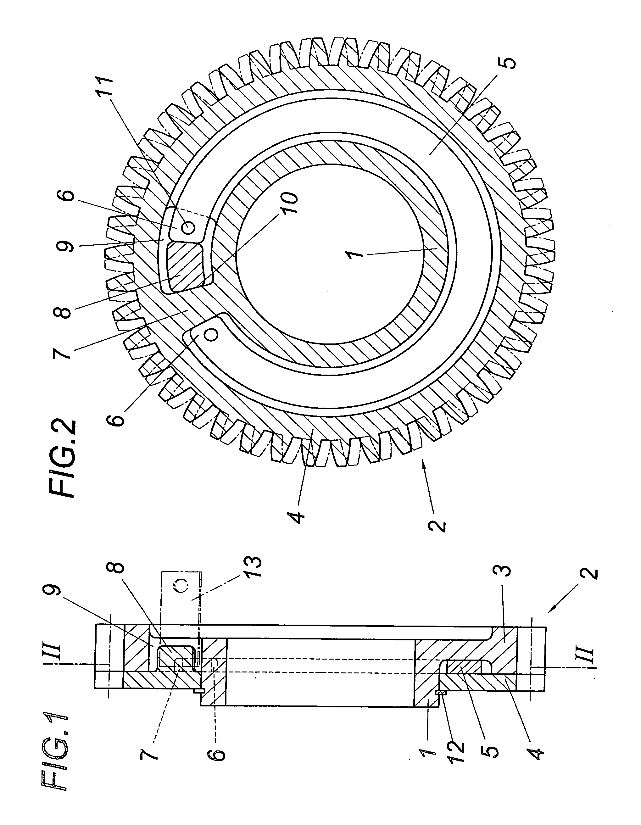 Toothed Wheel For a Play-Free Gear Spur Set