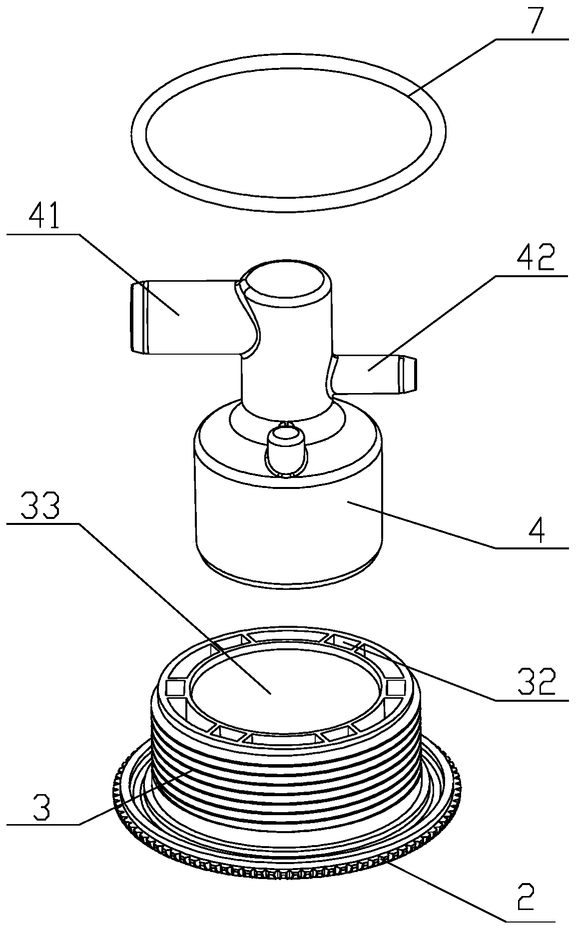 Nozzle capable of emitting light uniformly