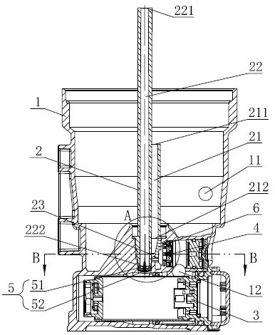 Conduit oil outlet throttling structure and fuel oil prefilter shell assembly