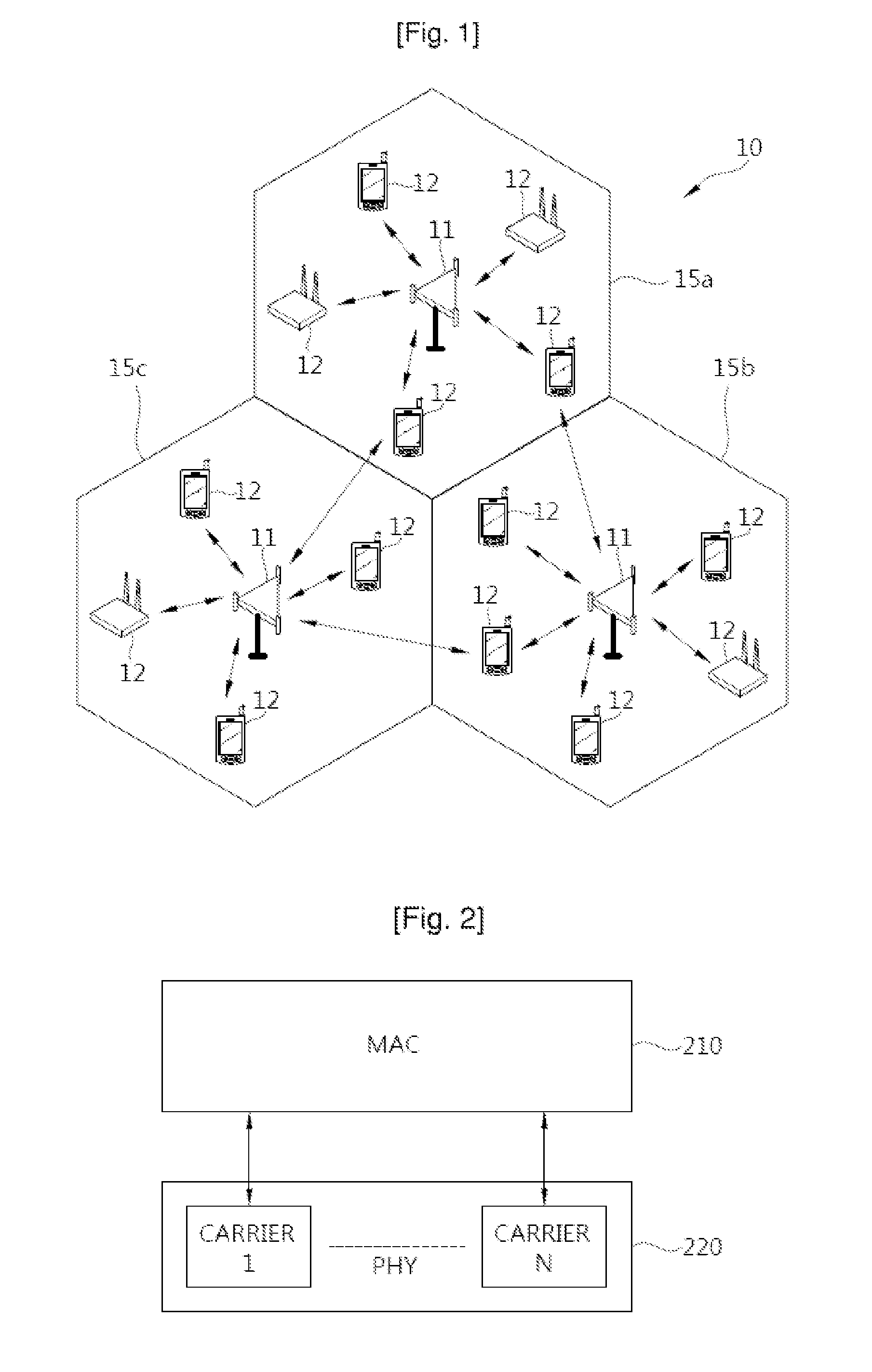 Device and method for transmitting control information in multi-carrier system